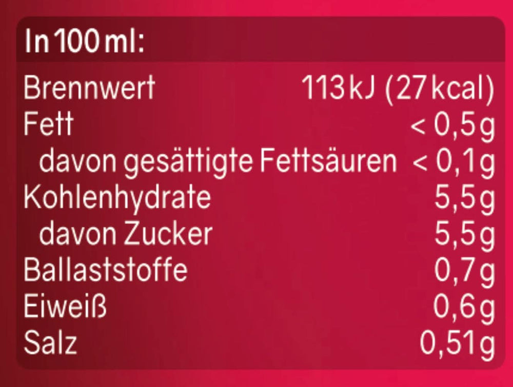 RABENHORST (6 x 700 ml) - Suc de legume de înaltă calitate din diferite legume cu o aromă picantă intensă Bauturi fara alcool Naty Shop