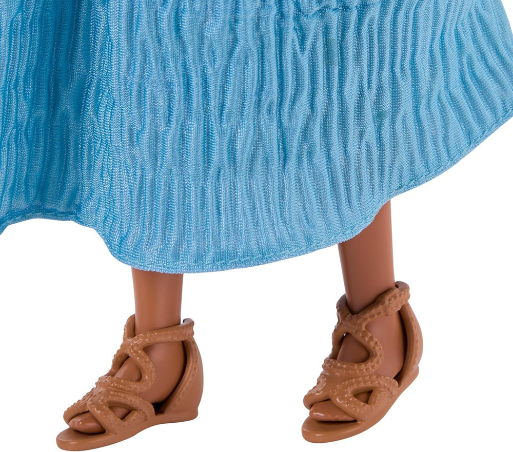 DISNEY Arielle, die Meerjungfrau - Menschliche Version im blauen Kleid mit beweglichen Gelenken und langem rotem Haar für endlosen Frisierspaß und abnehmbare Schuhe, für Kinder ab 3 Jahren, HLX09