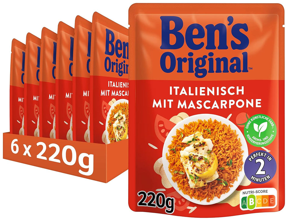 Orez expres BEN'S ORIGINAL™ Mediteranean 6 x 220g