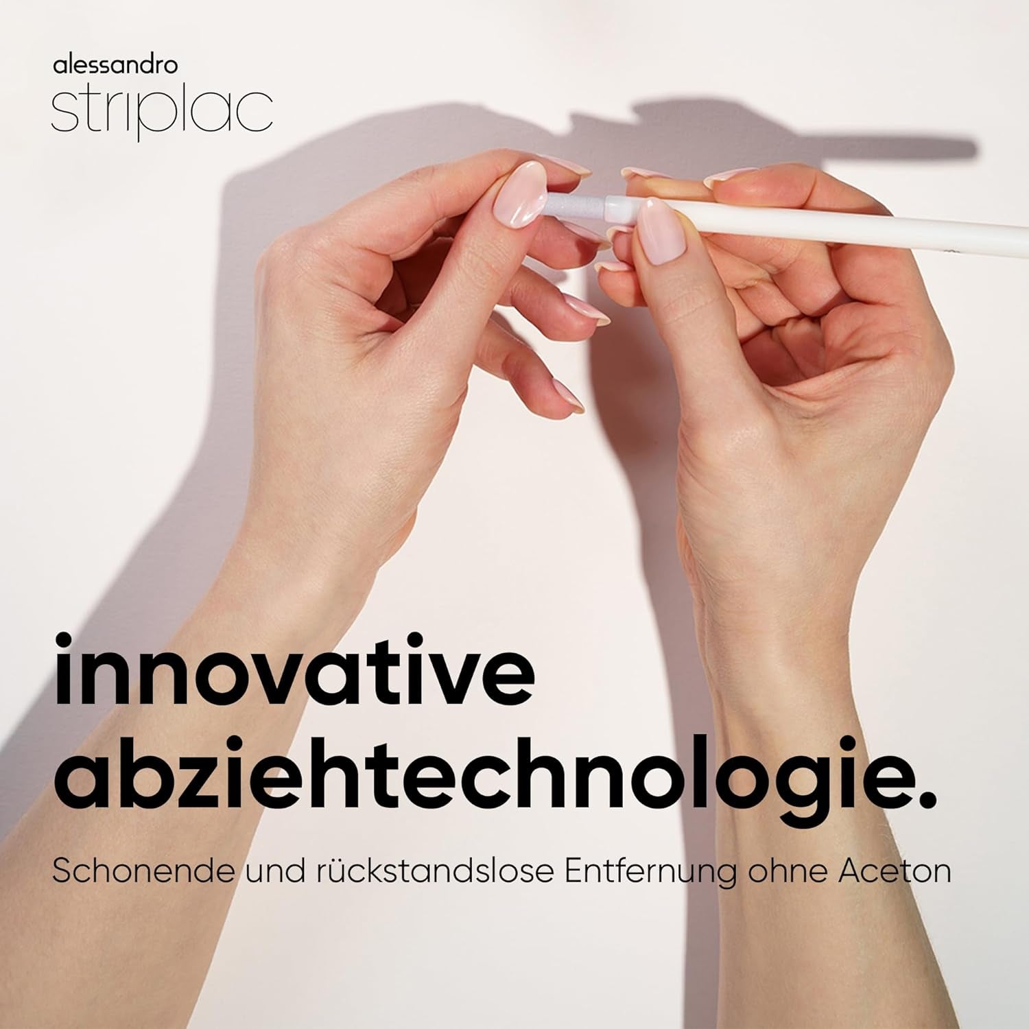 alessandro Striplac UV Top Coat Rosé - Unghii strălucitoare, rezistente la zgârieturi, până la 15 zile - Poate fi folosit cu sau fără culoare - Tehnologie delicată de îndepărtare - Vegan - Roz, Transparent, 6,5 ml