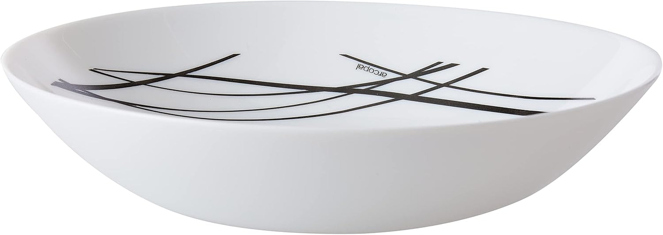 Set de veselă din sticlă opal, extra robust, pentru 6 persoane, fără BPA, 18 piese