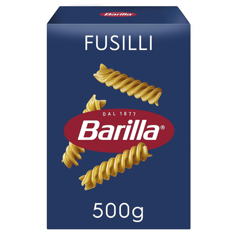 Barilla Pasta Classic Fusilli No. 98 din grâu dur de înaltă calitate, întotdeauna al dente, Chili, Spaghetti, Fusilli, Penne, Italiană, 500 g
