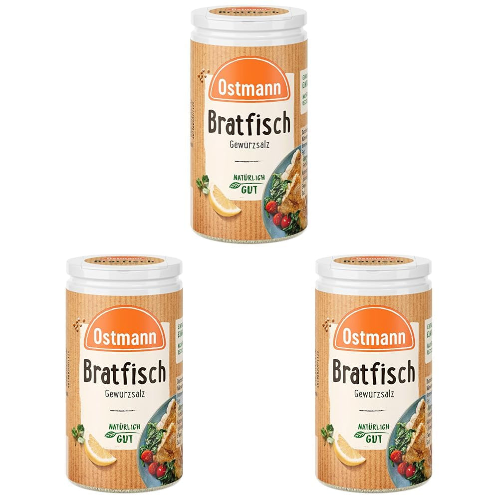 Ostmann Gewürze - Bratfisch Gewürzsalz | Nachfüllbare & recyclebare Verpackung | 50 g in der Streudose