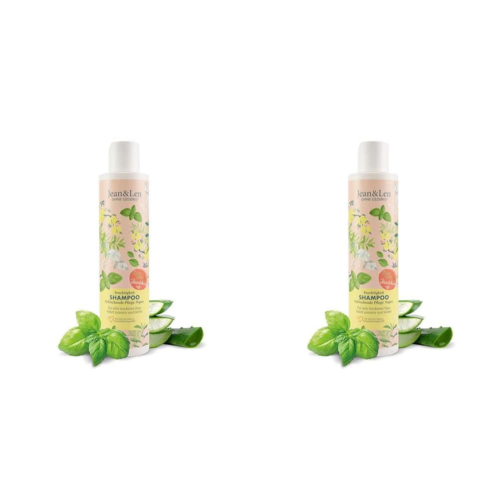 Șampon hidratant Jean & Len Aloe Vera & Busuioc, pentru păr foarte uscat, 300 ml Duș și baie Naty Shop 2 x 300 ml