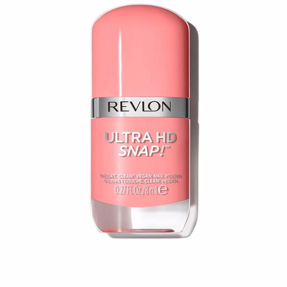 Oja Revlon Ultra HD Snap, formulă vegană de lungă durată, uscare rapidă și acoperire completă într-un singur strat, culoare (8 ml), roșu și negru (014), unisex