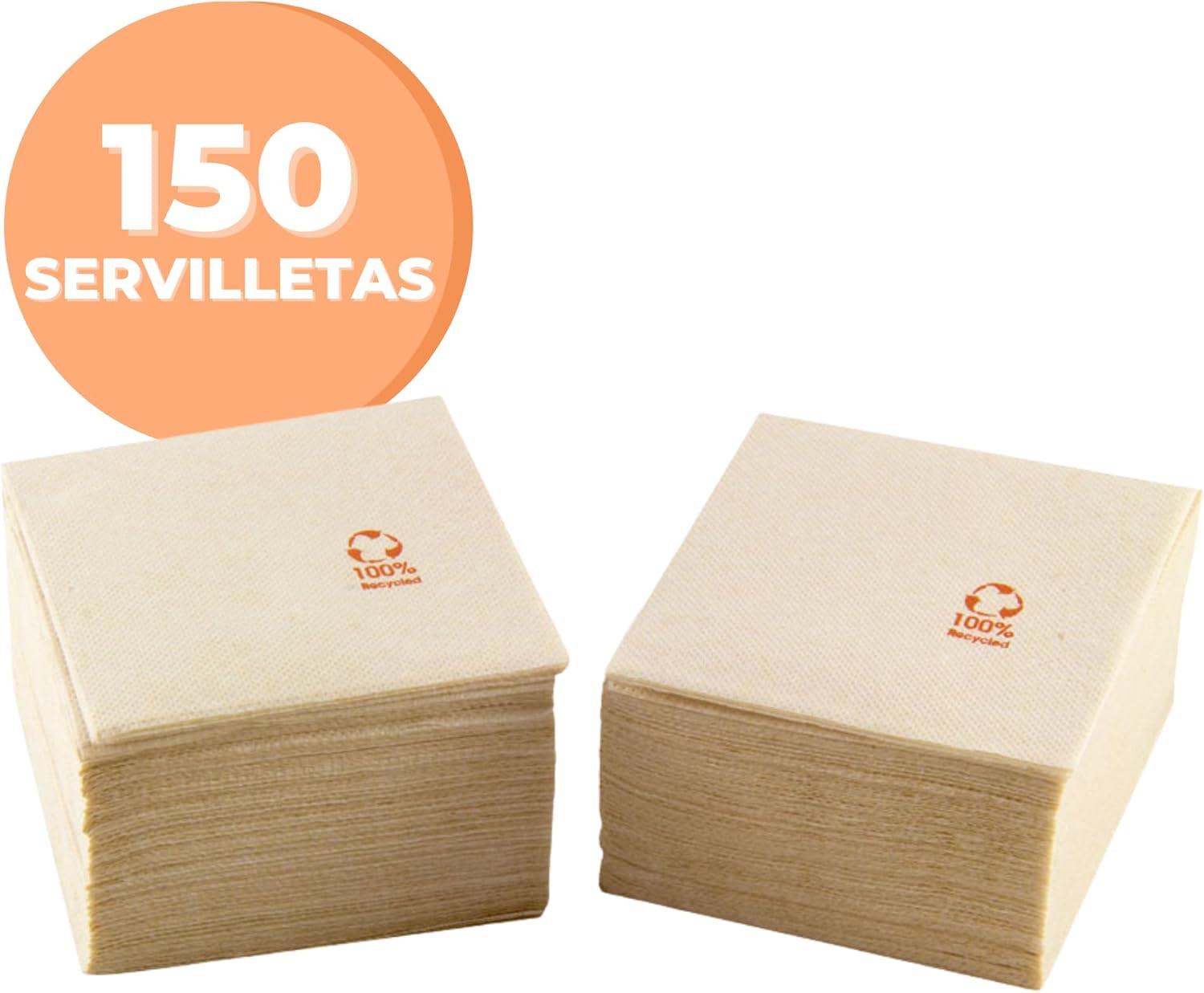 Șervețel de cocktail din hârtie, pliat 1/4, dantelă, natural, 150 șervețele