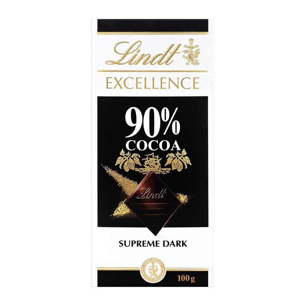 Lindt Ciocolată | Baton EXCELLENCE 85% Cacao | 100g | Ciocolată Extra Neagră | Baton de Ciocolată Vegană