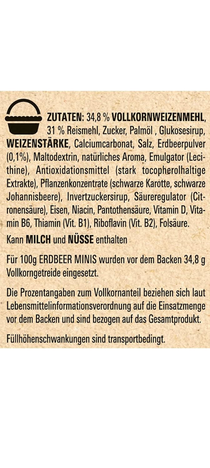 Nestlé Strawberry Minis, Cereale integrale cu aromă de căpșuni, pachet de 7 (7x375g)