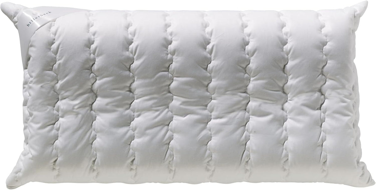 Billerbeck Pillow S20 Latex - Pernă pentru gât în 40 X 80 Cm - Pernă pentru susținerea gâtului cu miez moale din latex, alb Perne standard Naty Shop Latex