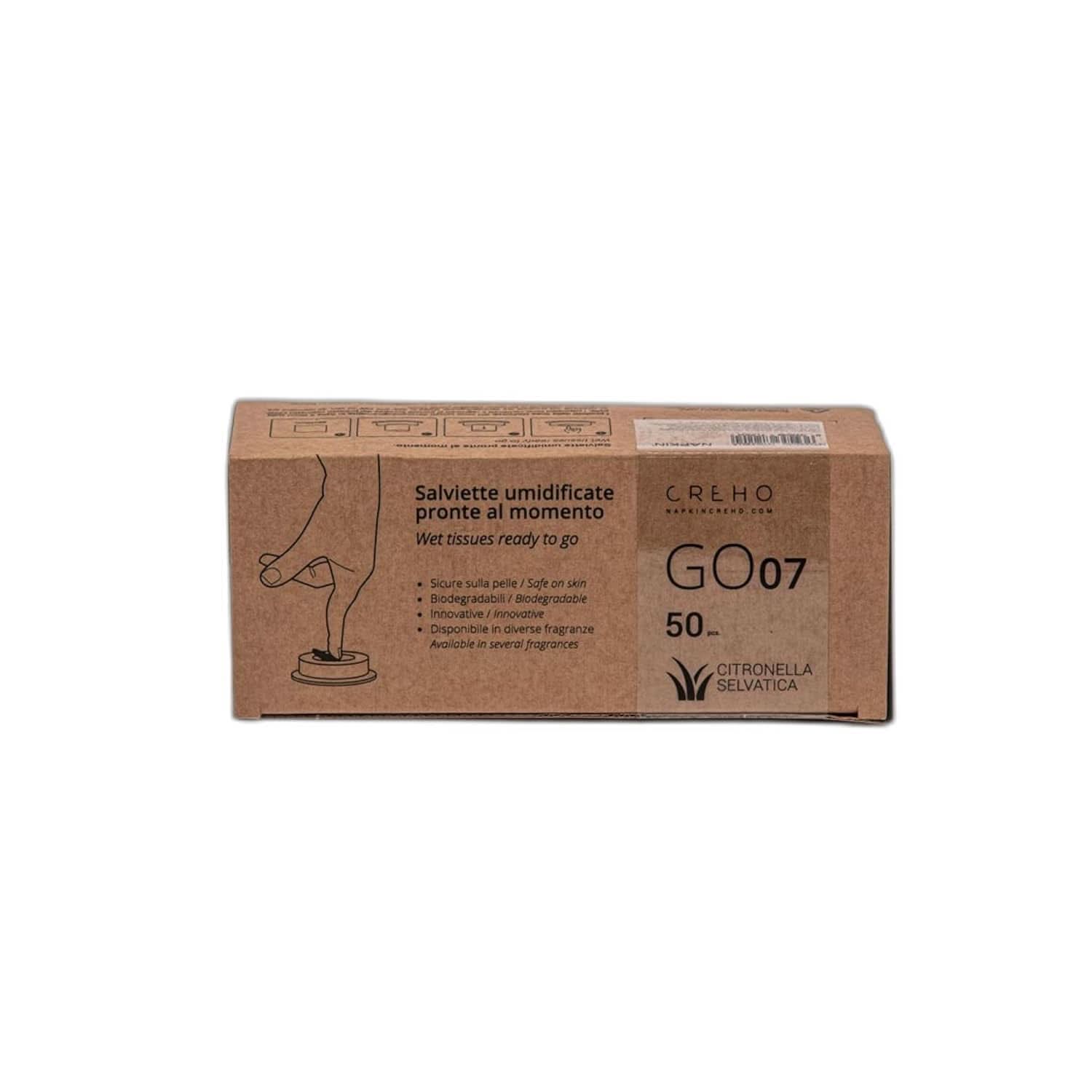 Lavetă de curățare Citronella cu lichid 50 buc Servetele Umede Bebelusi Naty Shop Mediu Lemongras