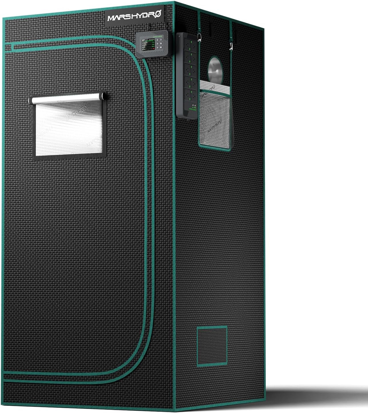 Cort de creștere MARS HYDRO 60x60x140cm, Cort de creștere pentru interior, Corturi de creștere din Mylar reflectorizante pentru hidroponie, Tavă inferioară detașabilă, pentru spațiu de creștere a plantelor