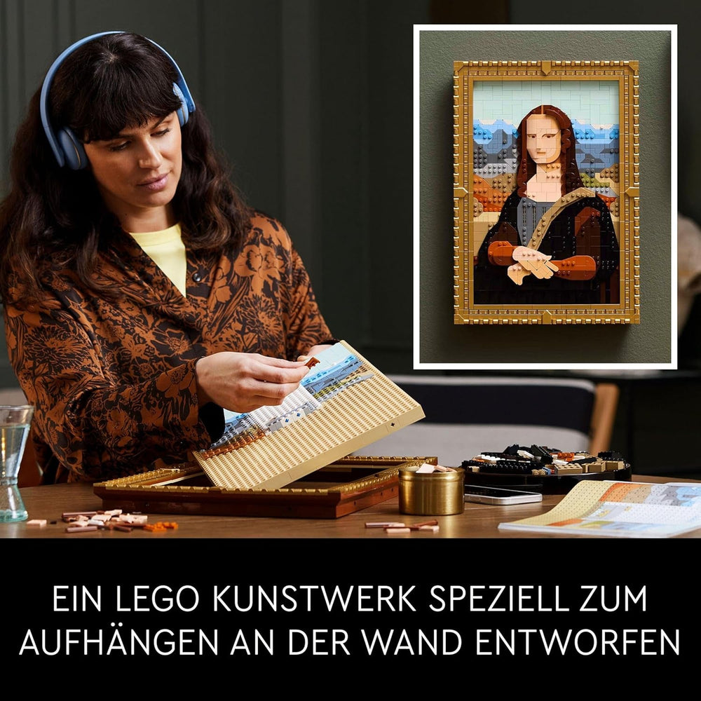 LEGO Art Mona Lisa, set pentru adulți, pictură de Leonardo Da Vinci pentru agățat, activitate creativă pentru bărbați și femei, cadou pentru iubitorii de artă, artă renascentistă italiană 31213 Seturi de constructie Besuche den LEGO-Store