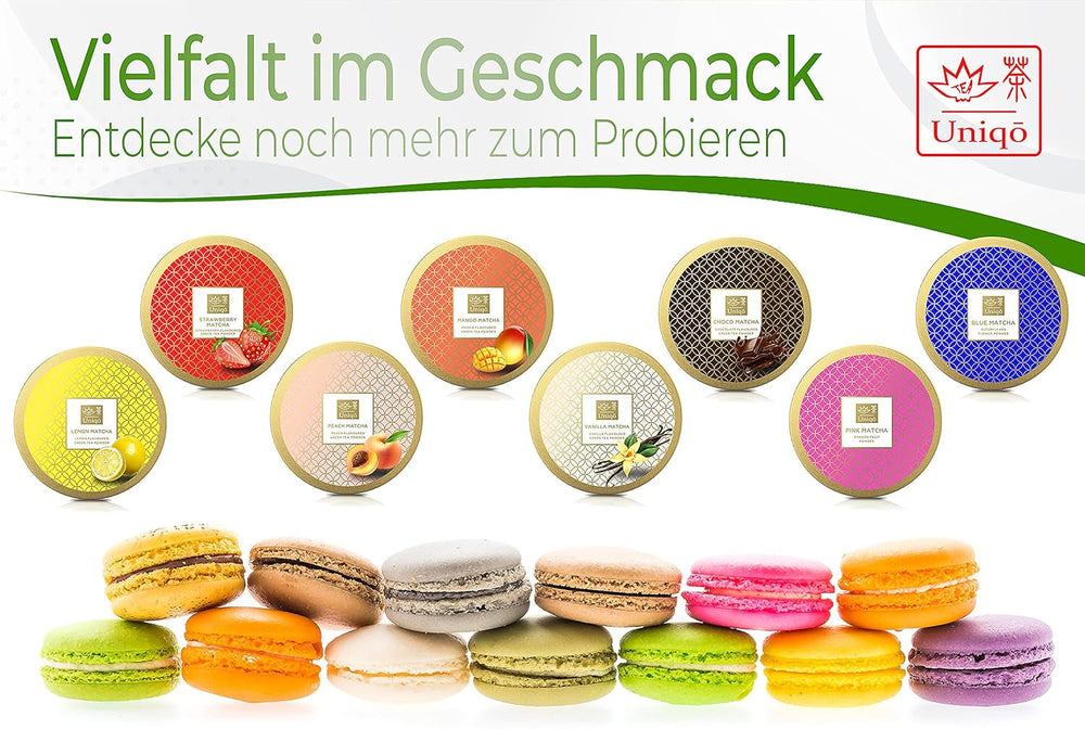 Ceai Uniqo Matcha pudră 200 g în ambalaj ecologic reîncărcabil