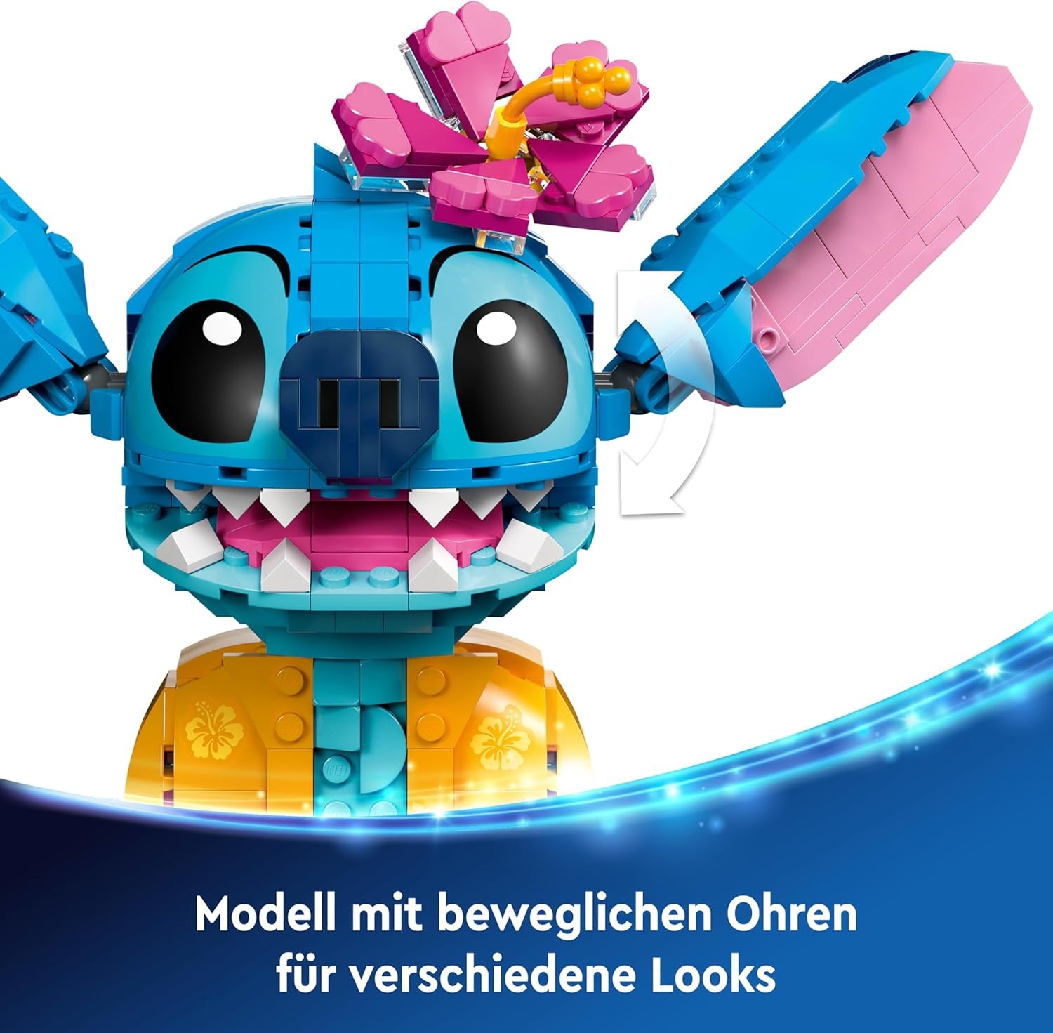 LEGO | Disney Stitch Spielzeug - Figur zum Spielen und Sammeln mit Einer Eistüte und Einer dekorativen Blume - Geschenk für Mädchen, Jungen und Lilo & Stitch Filmfans ab 9 Jahren - 43249