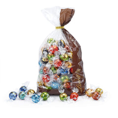 Asortiment Lindt Ciocolată LINDOR | 1371 g, Clasică | aprox. 80 de bile de ciocolată (cu lapte, albă, neagră 60%, alune) | Pachet vrac, 1 kg