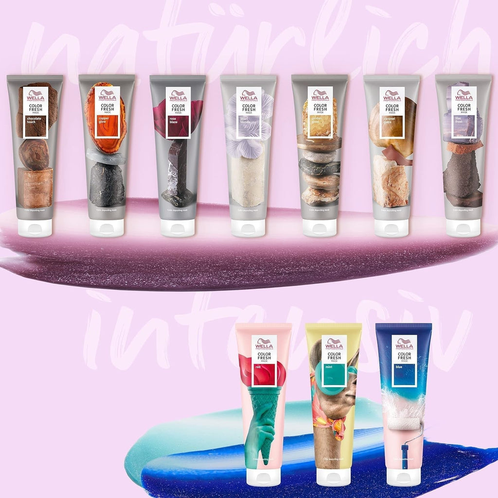 Wella Professionals Color Fresh Mask Pearl Blonde - tratament de păr pentru revitalizarea și schimbarea culorii părului - nuanță hrănitoare cu ulei de avocado - pentru păr deschis și iluminat - 500 ml Masca de par Naty Shop