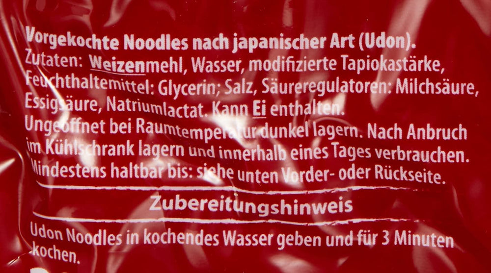 Tăiței Udon Miyako Sanuki, gătiți, pachet de 12 (12 x 200 g)