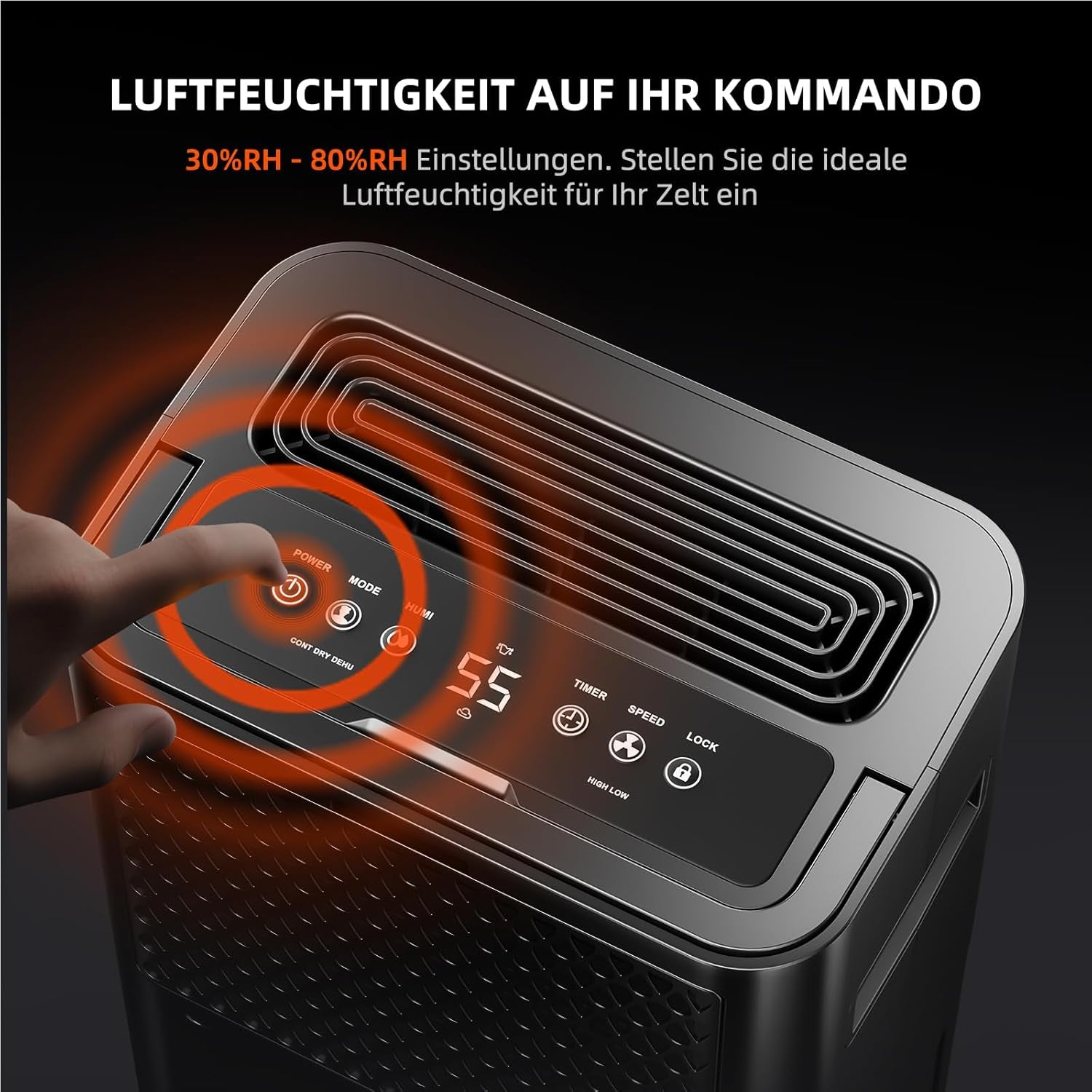 Dezumidificator SPIDER FARMER, Dezumidificator pentru plante de 12L cu control al umidității, Control prin aplicație, Funcție de temporizator 24H pentru corturi de creștere, Dezumidificator electric pentru grădini interioare, apartamente și subsoluri