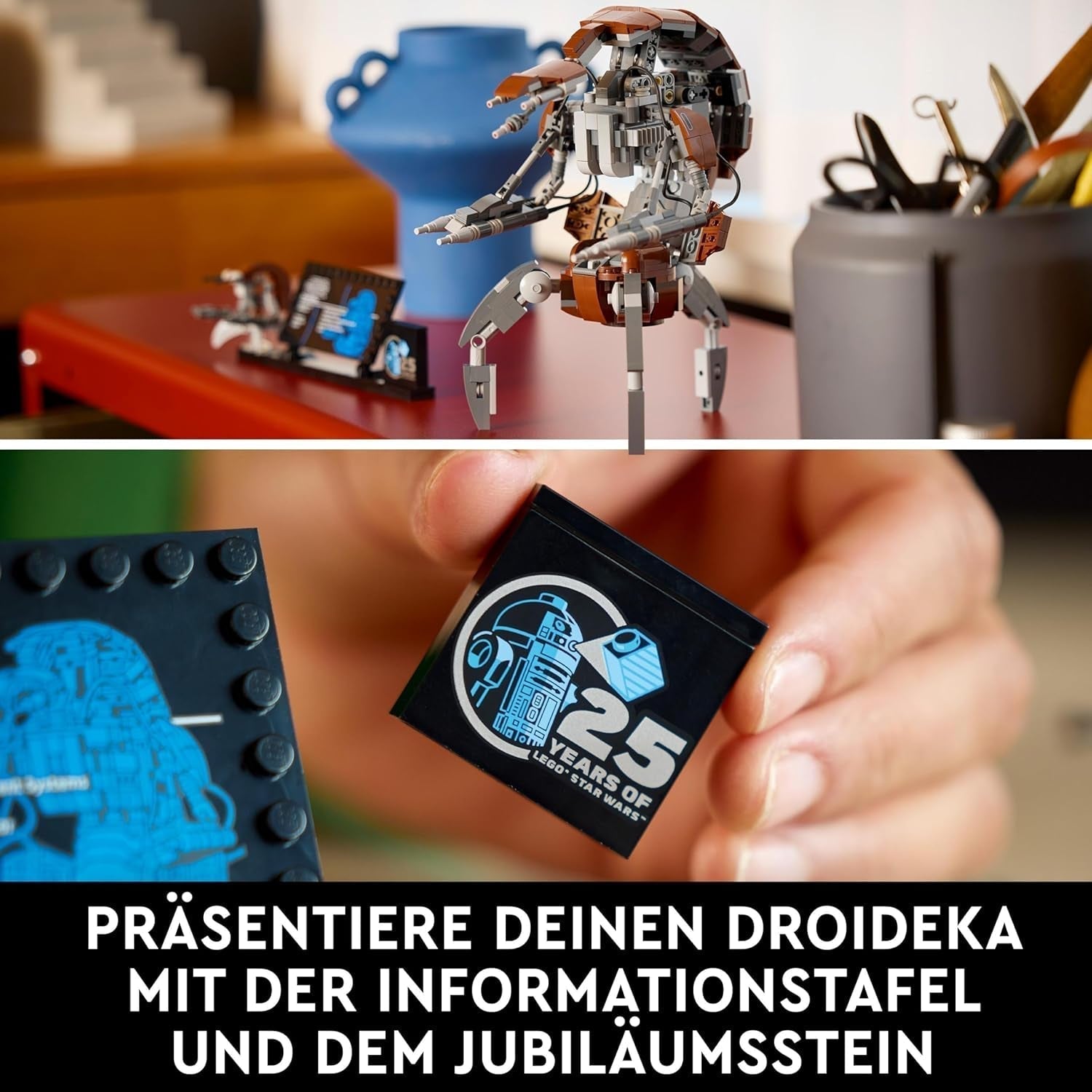 Set LEGO Star Wars Droideka, Kit model droid pentru adulți, decor pentru birou, obiect de colecție, idee de cadou pentru bărbați și femei 75381 Seturi de constructie Besuche den LEGO-Store