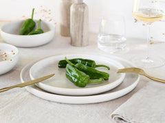 CreaTable, 23714, seria Uno Athena, set de veselă cu 12 piese pentru 4 persoane, set de farfurii din gresie, potrivit pentru mașina de spălat vase și cuptorul cu microunde, fabricat în Portugalia