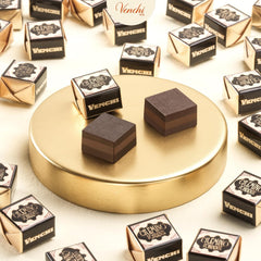 Venchi - Cremino Extra Black Chocolate - Ciocolată neagră cu pastă de migdale și „alune de pădure piemonteze IGP”, 1 kg, fără gluten, fără coloranți și fără conservanți