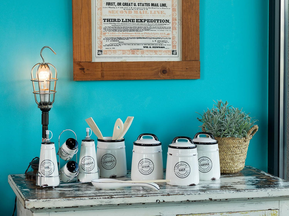 Zahărniță Urban Chic 850 cc, gresie, albă