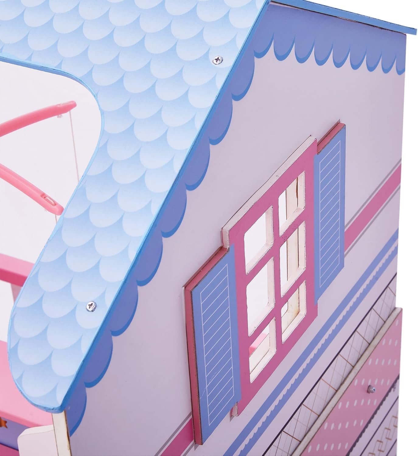 Olivia'S Little World Teamson Kids 18 Inch Baby Dolls Wooden Dollhouse Double Sided Nursery TD-11460W Casute de papusi Naty Shop