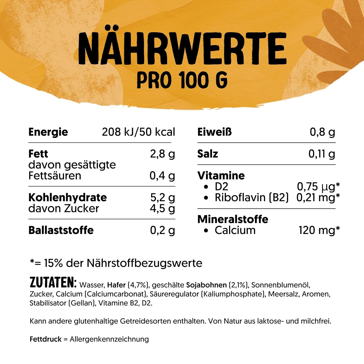 Alpro Barista Karamell – Zum Aufschäumen – Von Natur aus laktosefrei – 8 x 750 ml – Haltbar