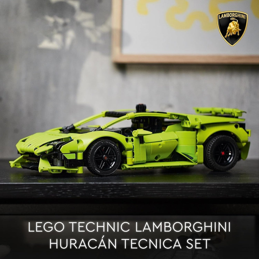LEGO 42161 Technic Lamborghini Huracán Tecnica kit model de mașină de jucărie, set de construcție pentru mașini de curse pentru copii, băieți, fete și fani ai sporturilor cu motor, cadou de colecționat Seturi de constructie Besuche den LEGO-Store
