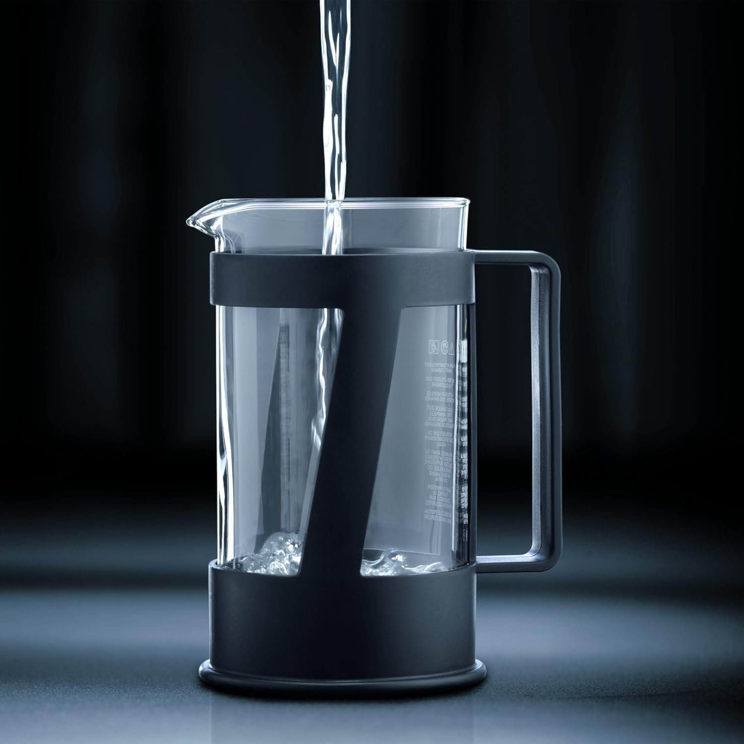 Cafetieră Bodum CREMA (sistem French Press, filtru permanent din oțel inoxidabil, capac de siguranță, 0,5 litri) neagră