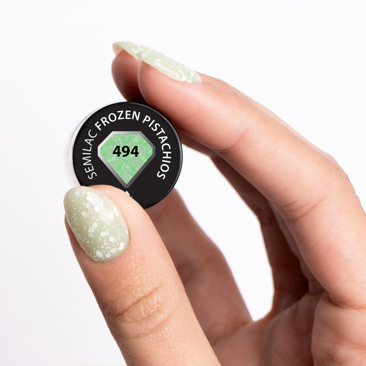 Oja UV Semilac Hybrid 494 Frozen Pistachios 7 ml