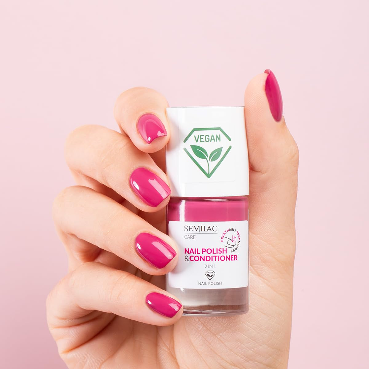 Semilac 030 Classic Oja Semilac cu balsam 2 în 1 TEHNOLOGIE RESPIRABILĂ 7ml