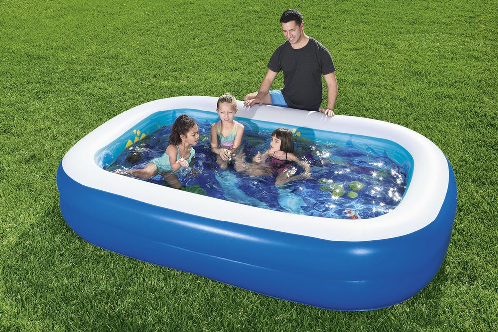 Piscină Bestway Family, Aventură 3D, 262 x 175 x 51 cm, 54177, Multicoloră