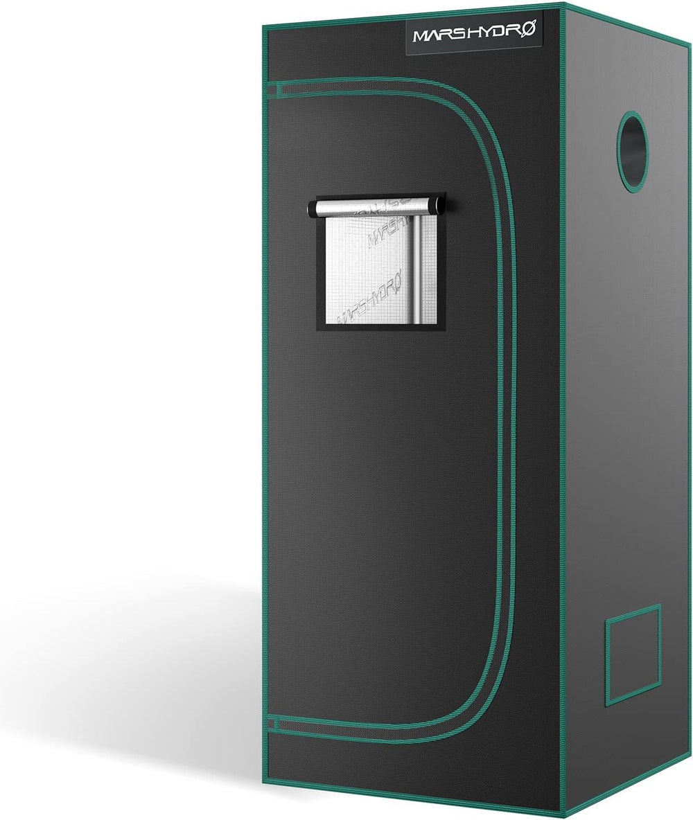 Cort de creștere MARS HYDRO 60x60x140cm, Cort de creștere pentru interior, Corturi de creștere din Mylar reflectorizante pentru hidroponie, Tavă inferioară detașabilă, pentru spațiu de creștere a plantelor