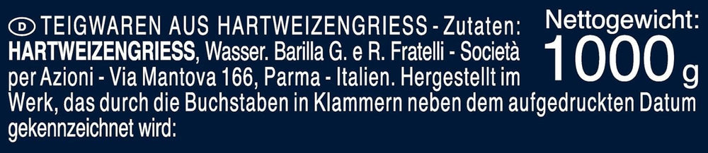 Paste Barilla Selezione Oro Chef Trofie Liguri, 1kg
