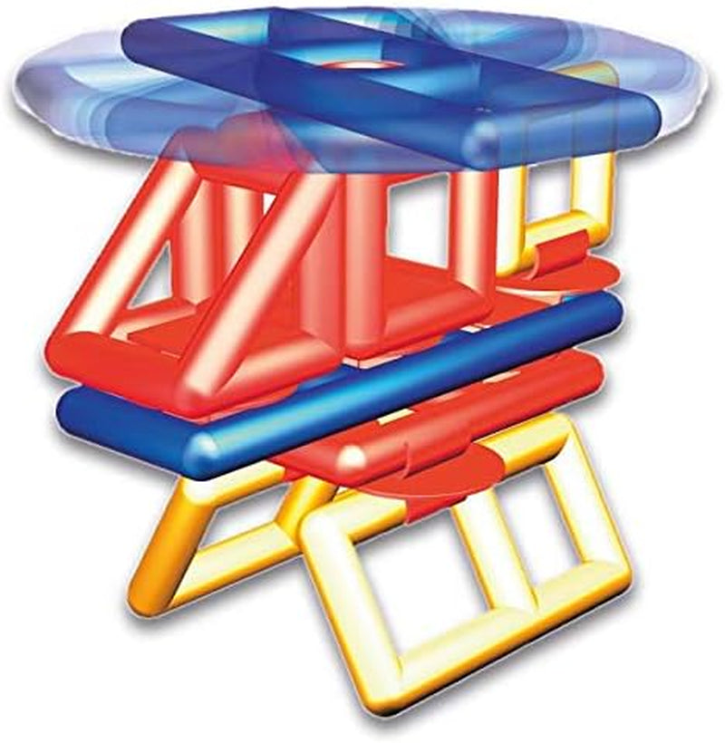 Plasticant Mobilo Konstruktions-Set I, 192 Teile - Kreatives Konstruktionsspielzeug made in Germany - bauen, spielen, lernen für Kinder 3 - 8 Jahre, Rot, Gelb, Blau