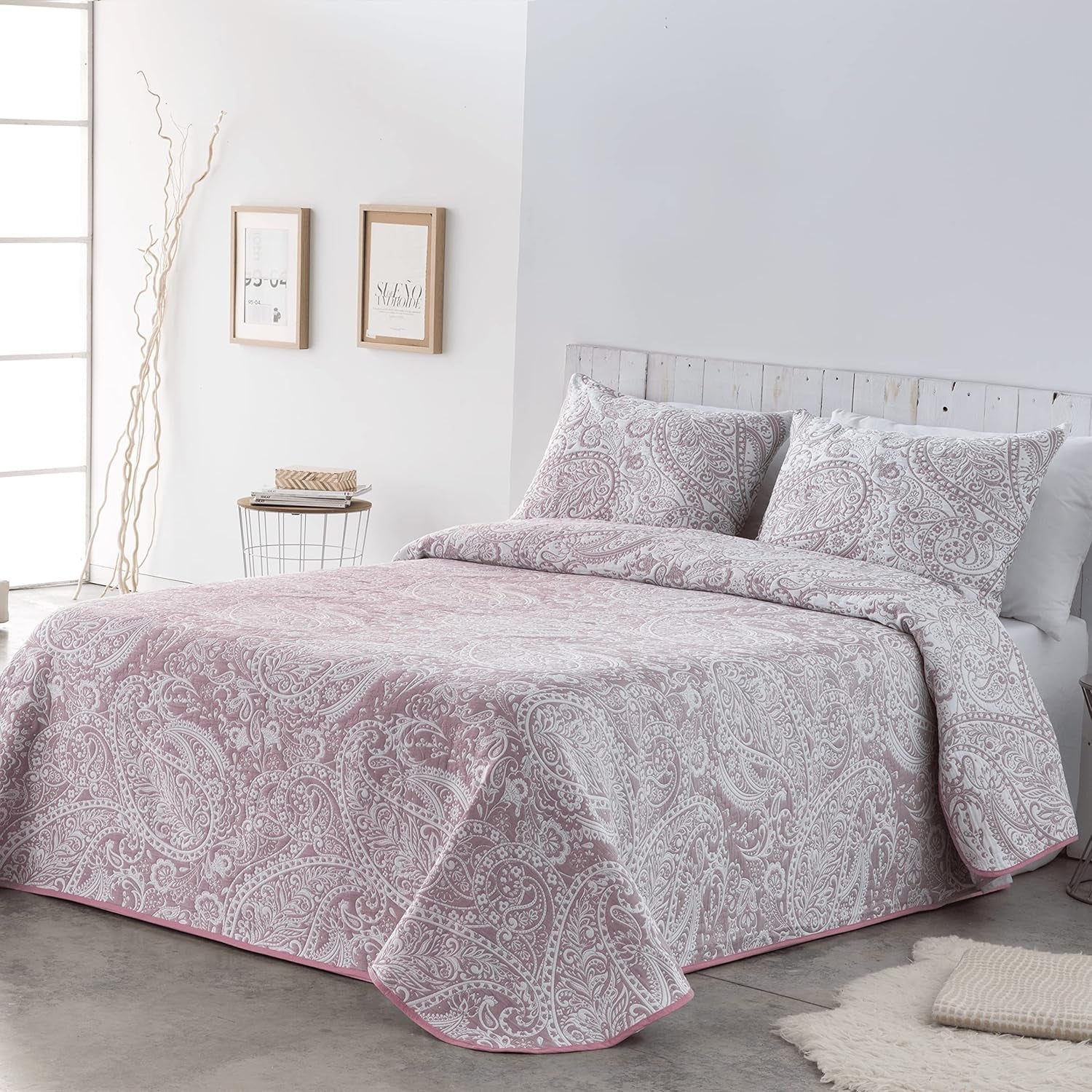 VIALMAN Cuvertură ușoară Sofia 29, Bumbac Poliester, Maro, Cama 135: 230 X 270 Cm Paturi si Cuverturi Besuche den VIALMAN-Store Roz 105X190 Cm
