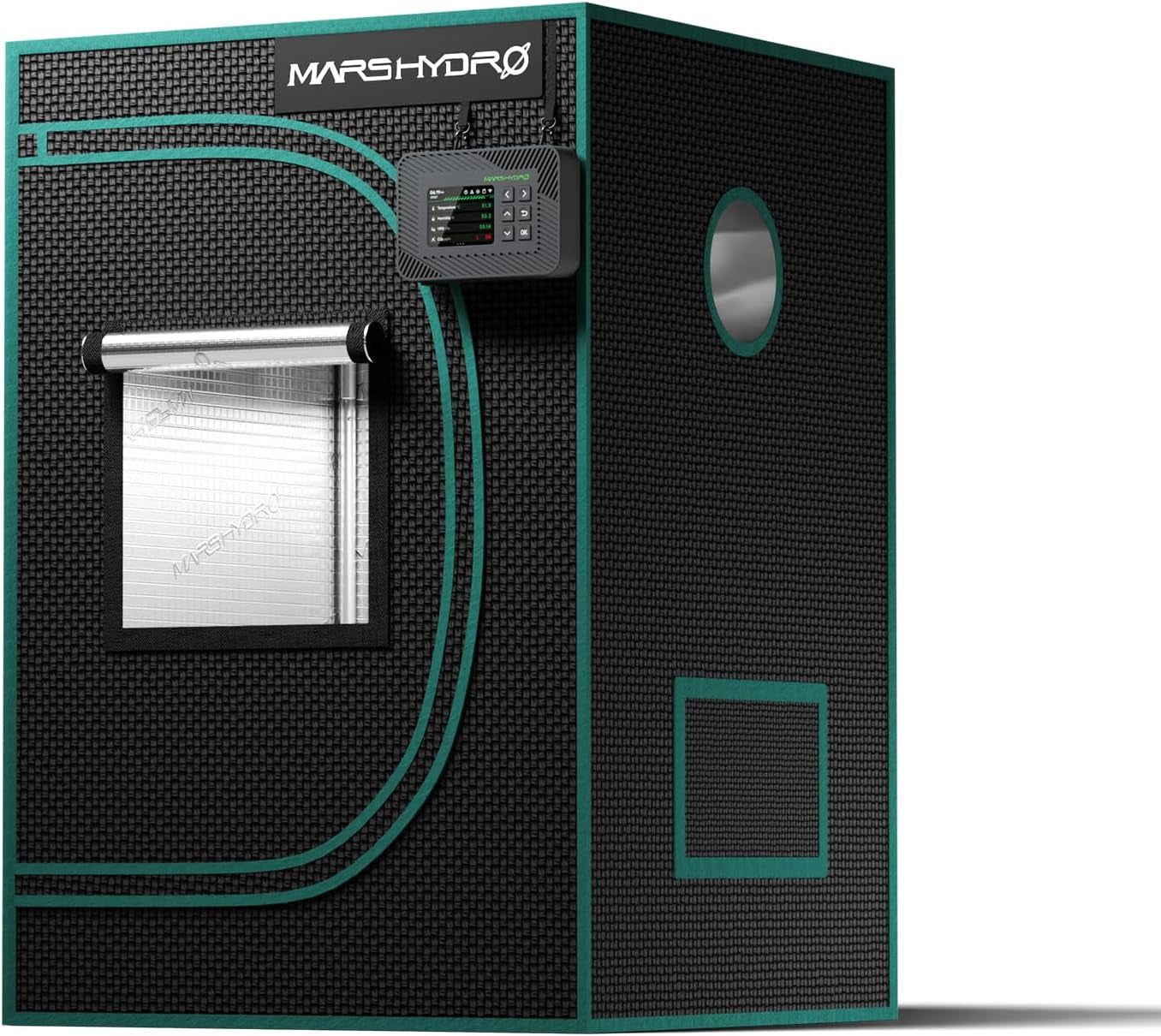 Cort de creștere MARS HYDRO 60x60x140cm, Cort de creștere pentru interior, Corturi de creștere din Mylar reflectorizante pentru hidroponie, Tavă inferioară detașabilă, pentru spațiu de creștere a plantelor