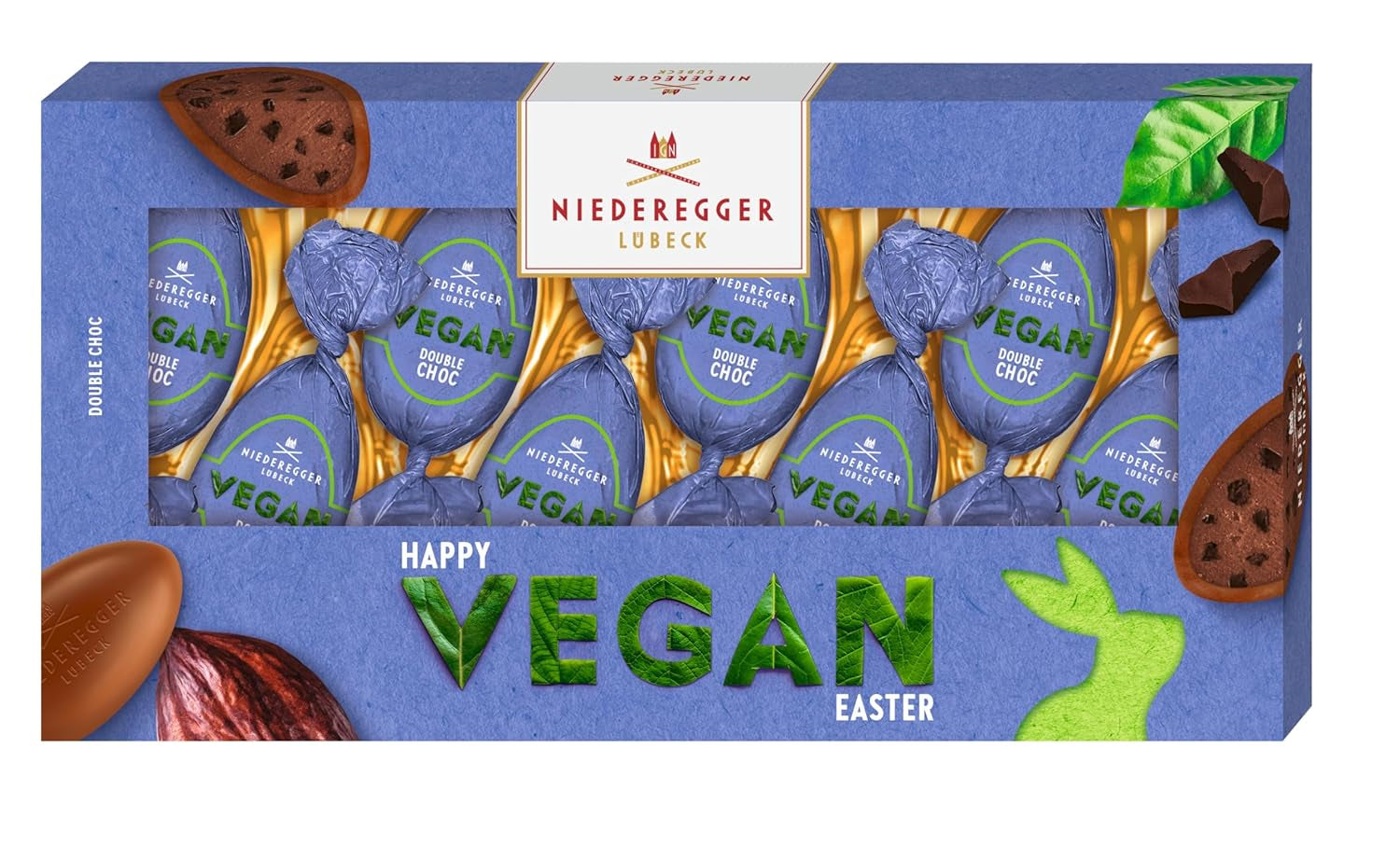 Ouă vegane Niederegger din ciocolată dublă 100g