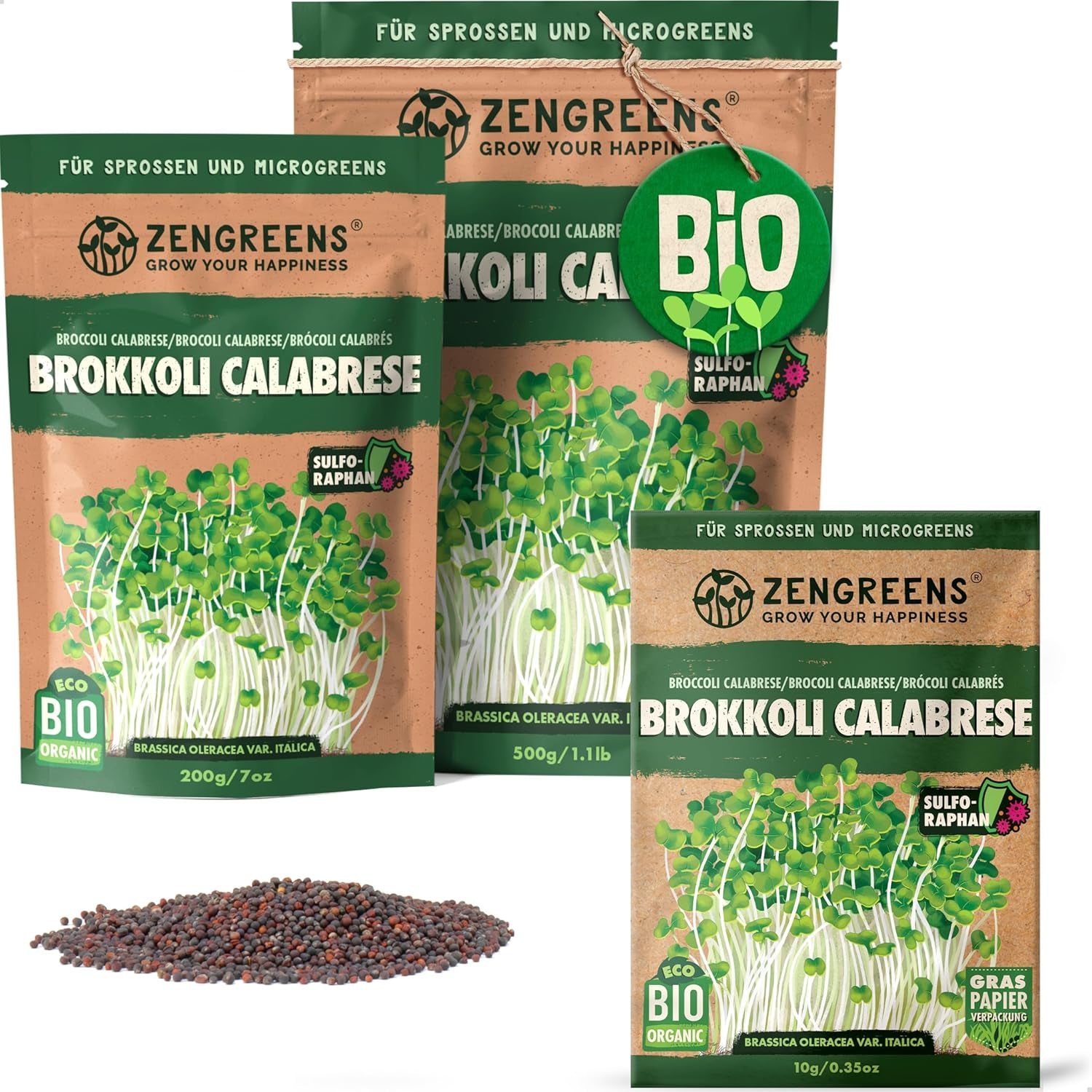 Bio Sonnenblumen Samen - Wähle Zwischen 10G, 200G Und 500G - Sonnenblume Mit Keimrate Von Über 97% - Keimsprossen - Sonnenblumensamen Zum Sprossen Ziehen - Wiederverschließbare Verpackung