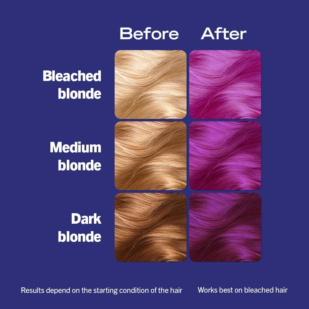 Mască de păr Live Color & Care, 5 minute de spălare, îmbunătățire temporară a culorii, durează până la 6 spălări - Velvet Plum, 150 ml Vopsea pentru par Naty Shop