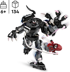 LEGO Marvel Venom Mech Vs. Miles Morales, Figuri de acțiune mobile pentru copii, Set Spider-Man cu mini-figurine pentru dueluri de supereroi, cadou de jucărie pentru băieți și fete de la 6 ani 76276 Seturi de constructie Besuche den LEGO-Store