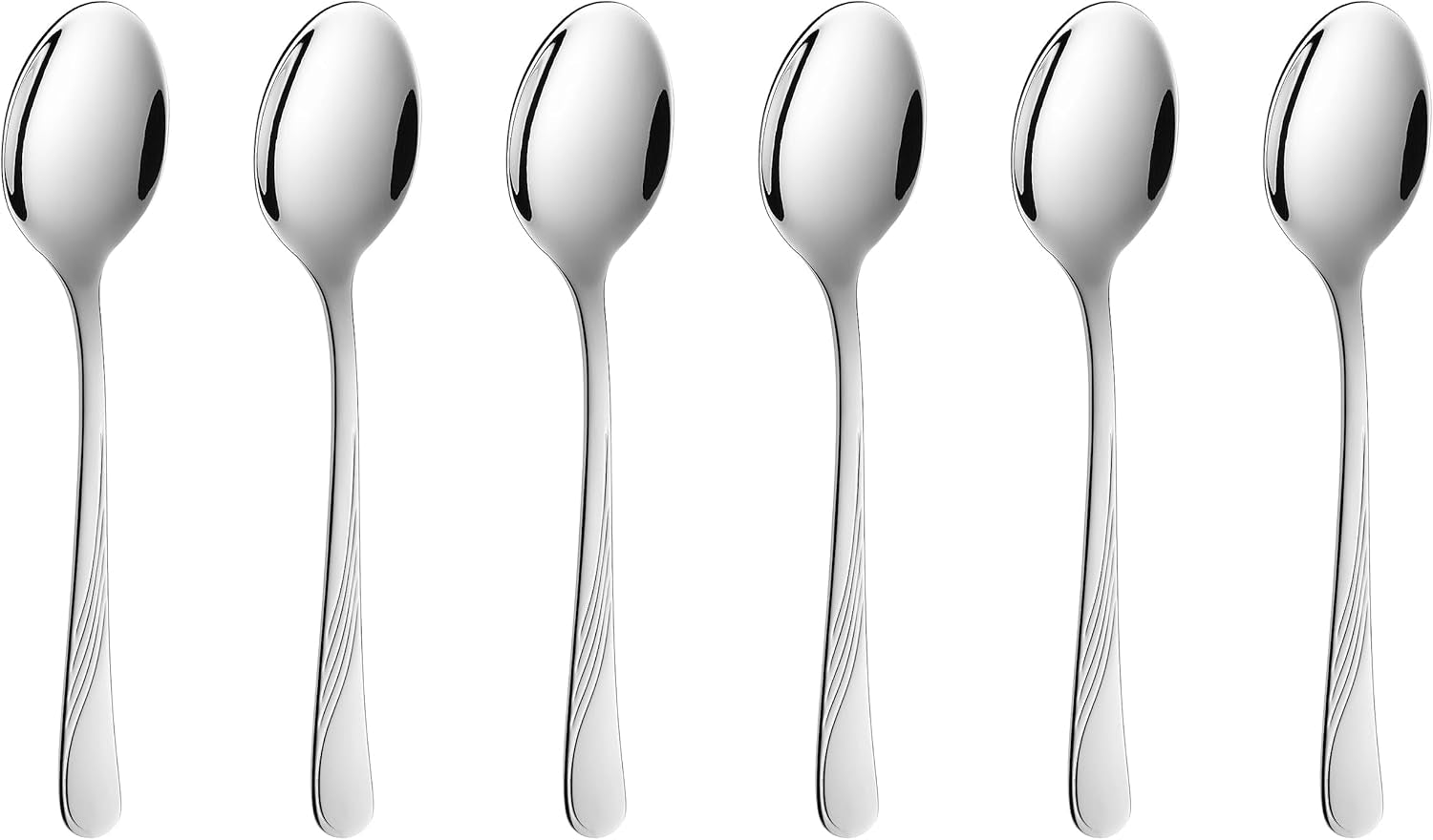 Gerlach Celestia Set de tacâmuri pentru 6 persoane Bucatarie Naty Shop Argintiu lucios Set 6 lingurițe.