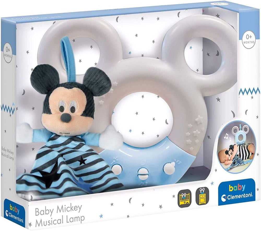 Clementoni 17397 Disney Baby Mickey Sound & Colour Lamp Lumină de noapte, multicoloră Jucarii Bebe Naty Shop