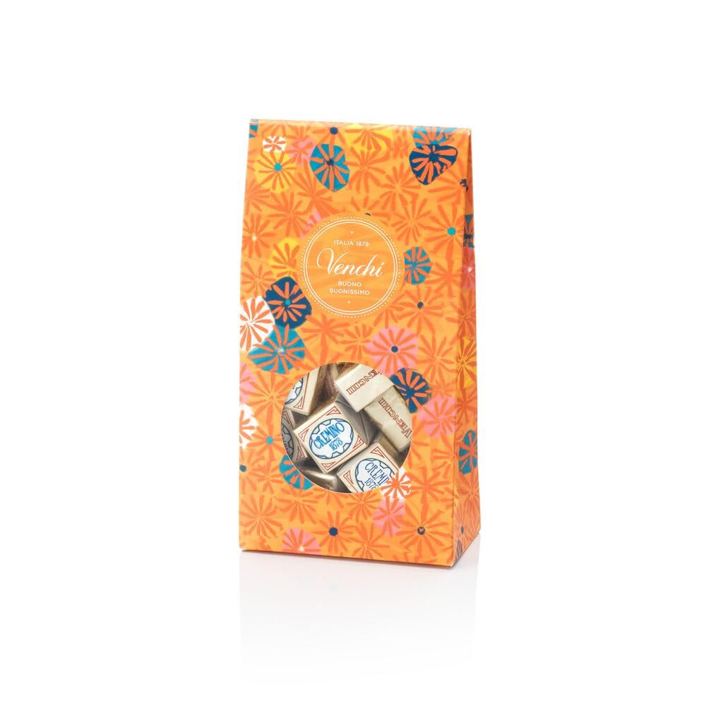 Venchi – Colecția Murrine – Cutie cadou cu ciocolată Cremino 1878, 300g – Cu alune de pădure IGP Piemont – Gianduia – Idee de cadou – Fără gluten
