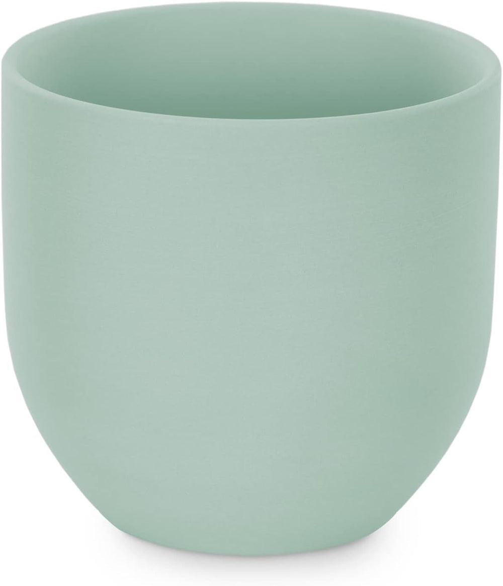 Ghiveci de flori ceramic AmeliaHome, ghiveci suspendat, decorativ Lokai verde mentă