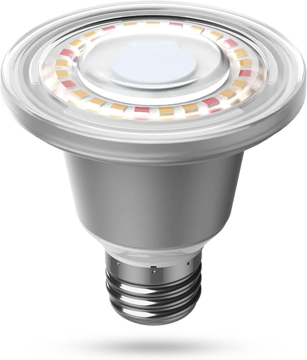 SANSI Lampă LED cu spectru complet de 30W pentru plante de interior, echivalent 250W, lampă de creștere E27 cu PPFD ridicat, lampă de creștere 4000K 660nm cu unghi de fascicul de 60° pentru răsaduri, legume, flori, hidroponie