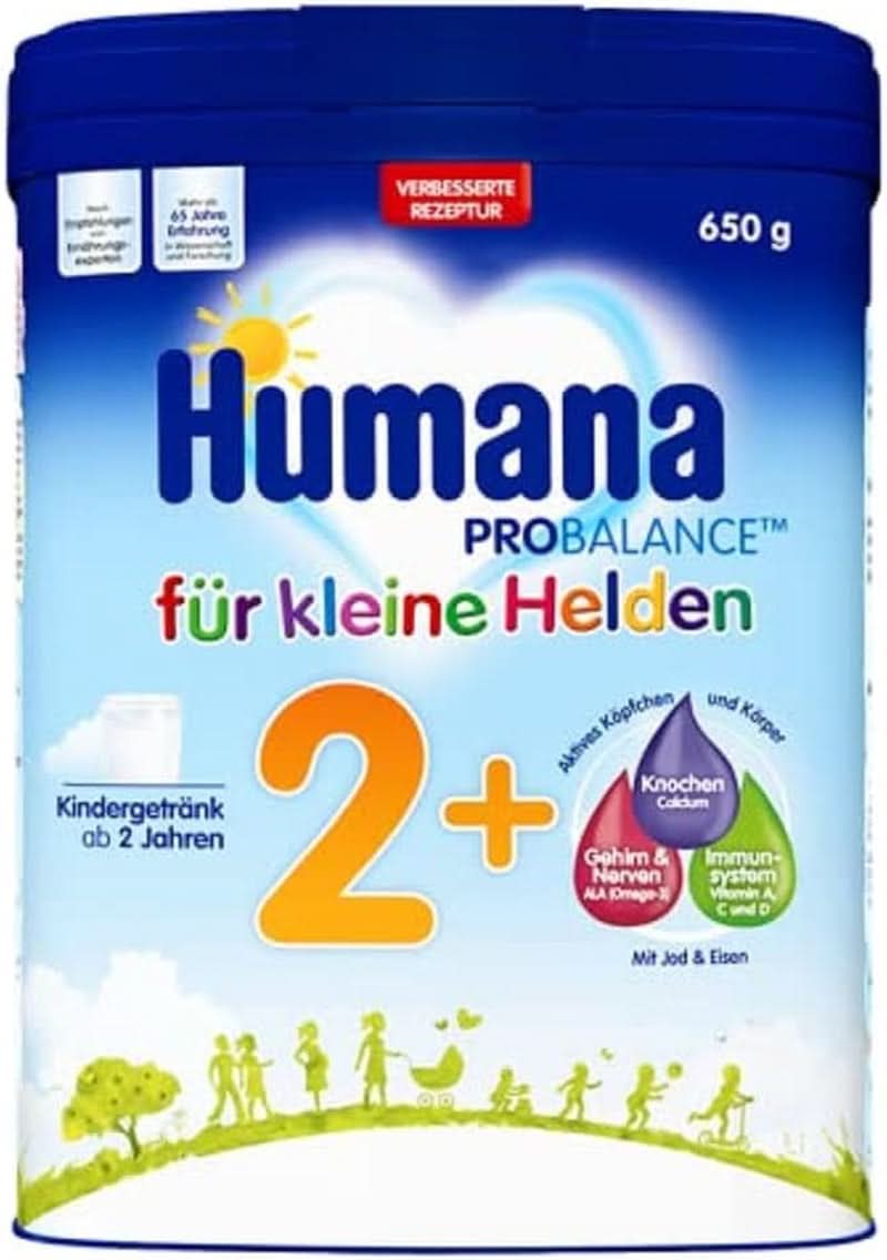 Humana , formula lapte praf, de la 1 an sau 2 ani, 650 grame Mama si Copilul Naty Shop 2 ani, 650 grame