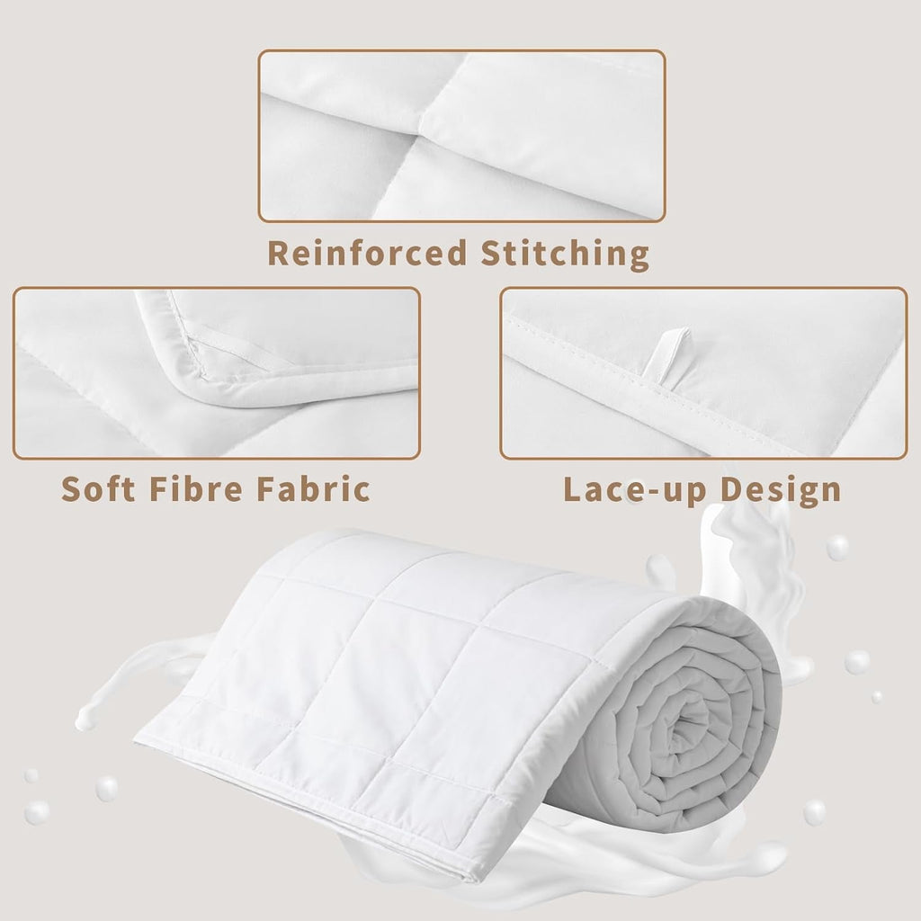 Plapumă de vară 155X220 Plapumă ușoară de vară 90 GSM plapume 155X220Cm cuvertură Plapumă subțire Utilizabilă fără capac Plapumă de răcire Soft Cosy Alb Plapumi si pilote Naty Shop