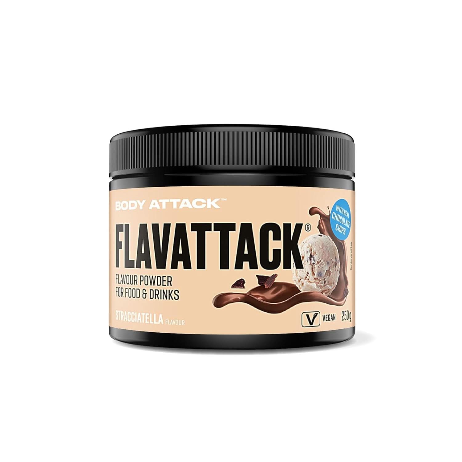 Body Attack Flavattack®, Double Choc Brownie, 250G / 83 porții Arome Naty Shop 250 grame Stracciatella